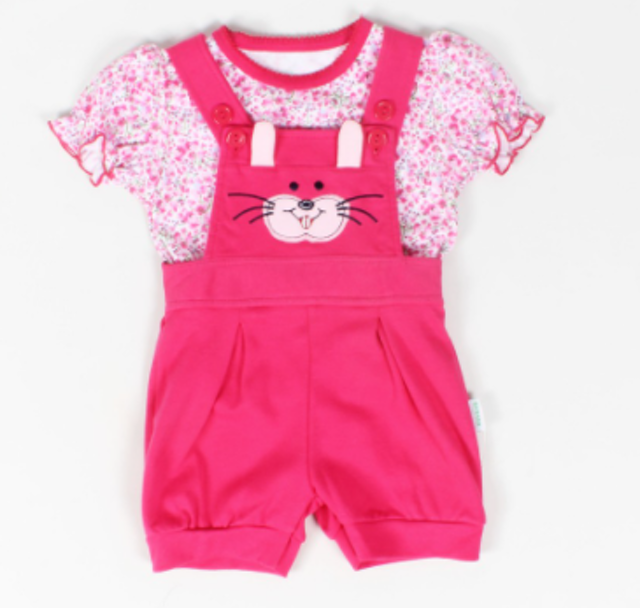 Banana Jumper Bayi Perempuan Setelan Floral March Rabbit 1